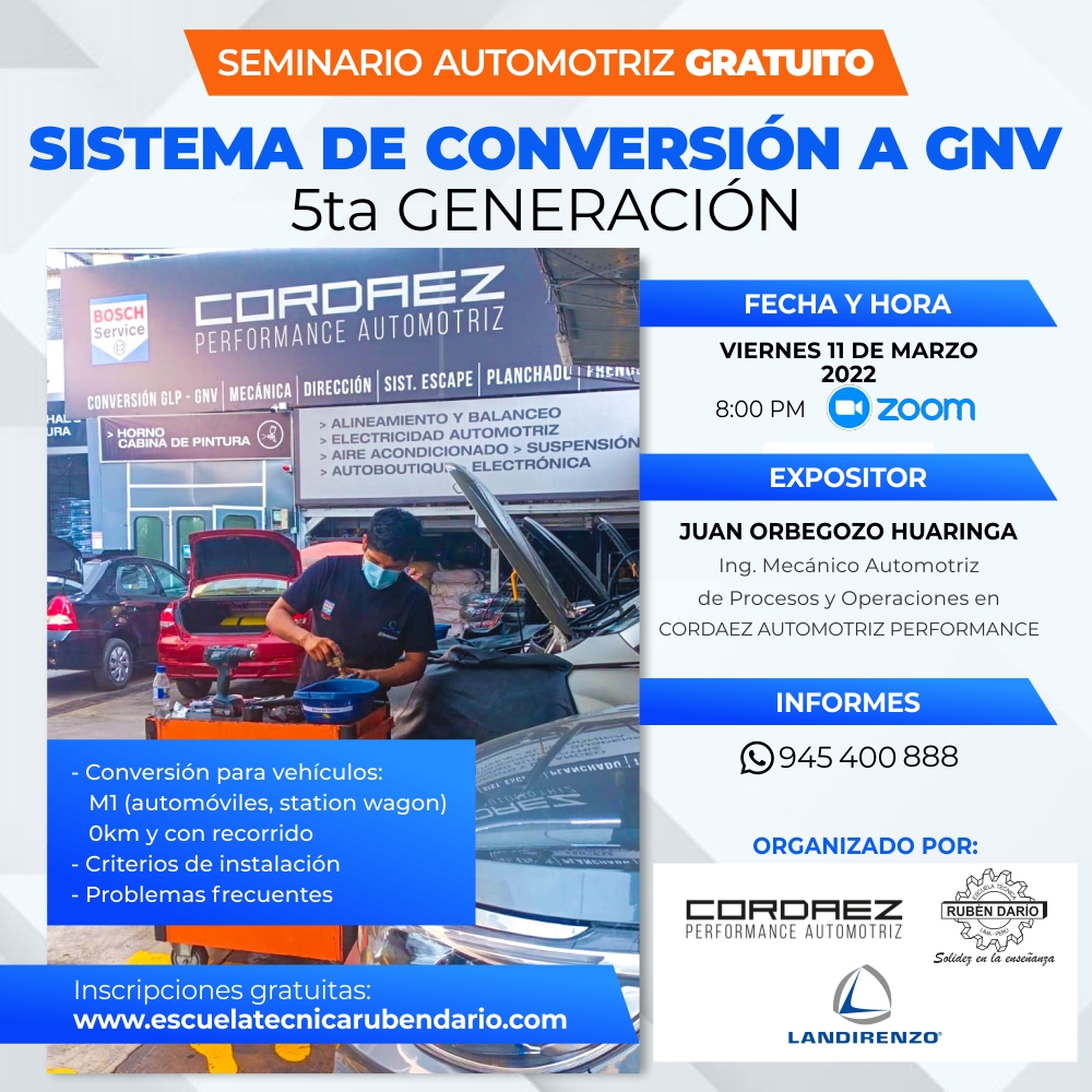 Seminario Sistema de Conversion GNV – 5ta generacion LOW